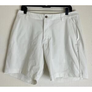 Lululemon Commission Shorts Mens 32 White Stretch Chino Golf Casual LM7B95S